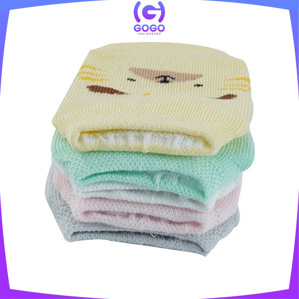 GOGO-P50 Kaos Kaki Pendek Anak Bayi Karakter Hewan Bahan Katun Lembut / Kaus Kaki Lucu Model Korea Import Cute Baby Sock