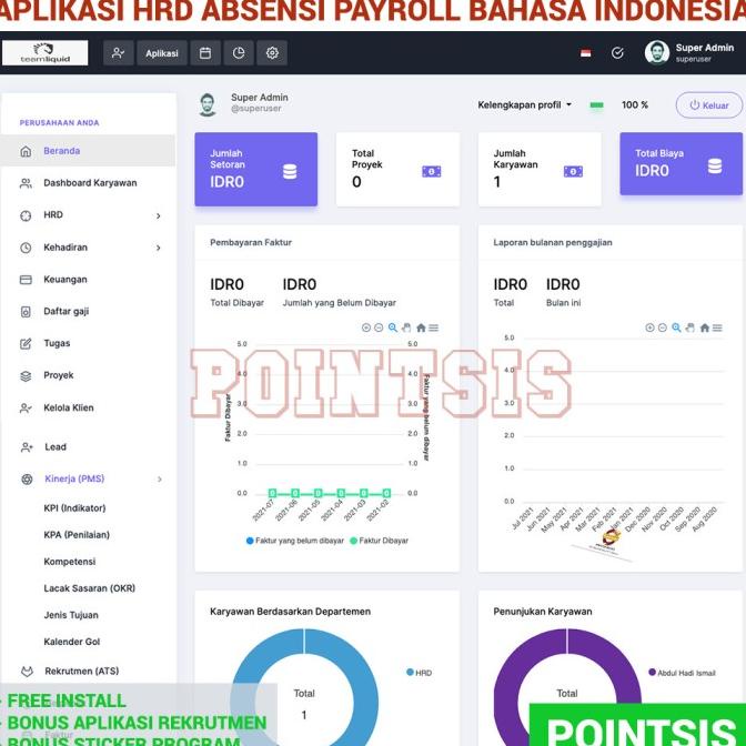 Source Code Aplikasi Hrd Hris Payroll Dan Penggajian Absensi Cuti Php