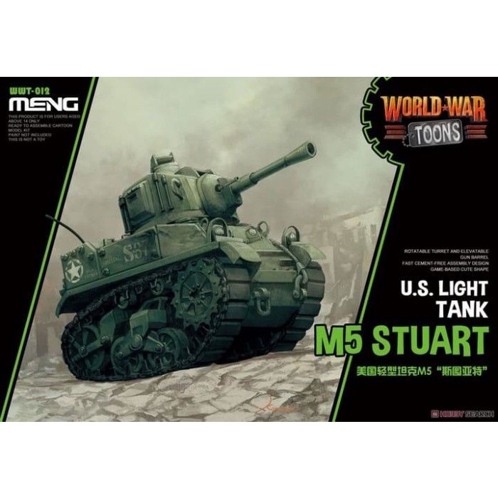 Meng World War Toon 012 U.S. Light Tank M5 Stuart