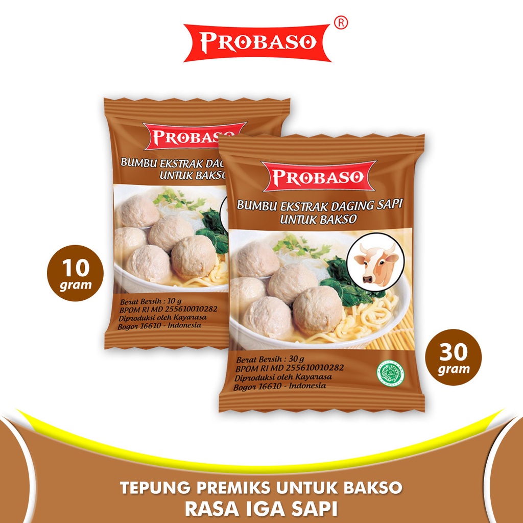 

Bumbu Ekstrak Untuk Bakso Probaso 10gr