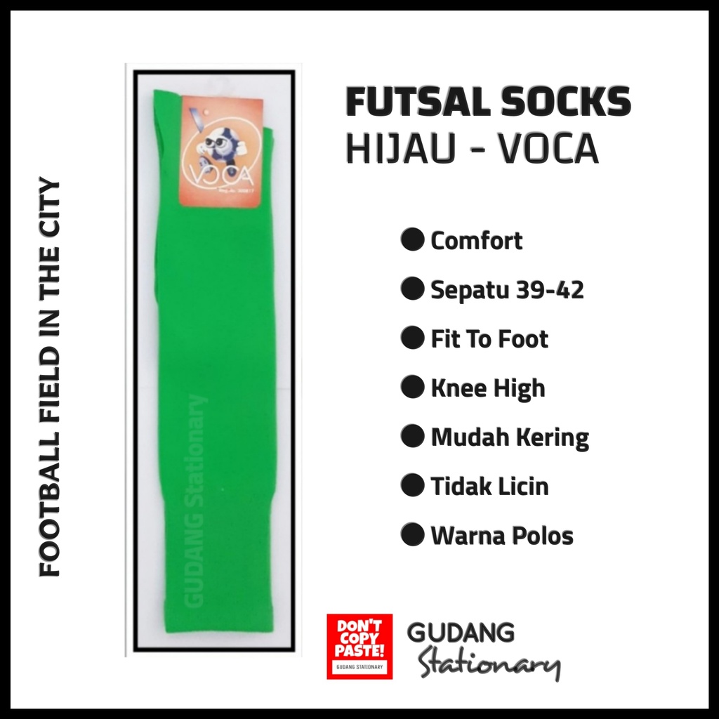 Kaos Kaki Futsal VOCA Hijau