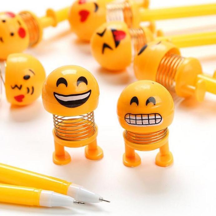 

limited Edition✔️COD 1 LUSIN PULPEN GEL MOTIF PER EMOTICON LUCU IMUT / BOLPEN GEL KARAKTER / PULPEN EMOJI PP158|SQ8