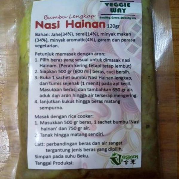 

Buruan Beli--Veggieway Bumbu Nasi Hainam