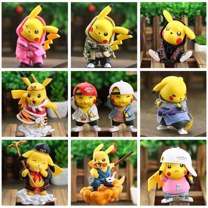 action figure pokemon topper cake mainan pajangan