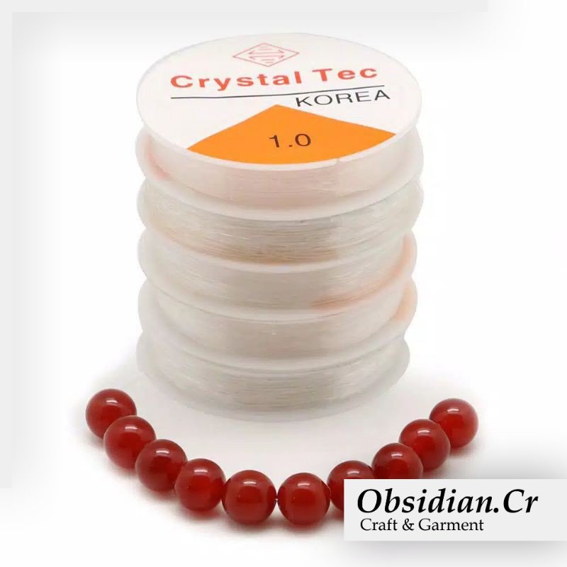 Senar Elastis Buat Gelang / Benang Karet / Senar Crystal Tec