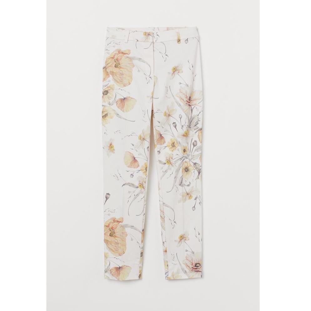 [PRODUK MZYLC] HM Women Slim Ankle Stripe Pants - Celana bahan - Trouser wanita - Celana panjang cas