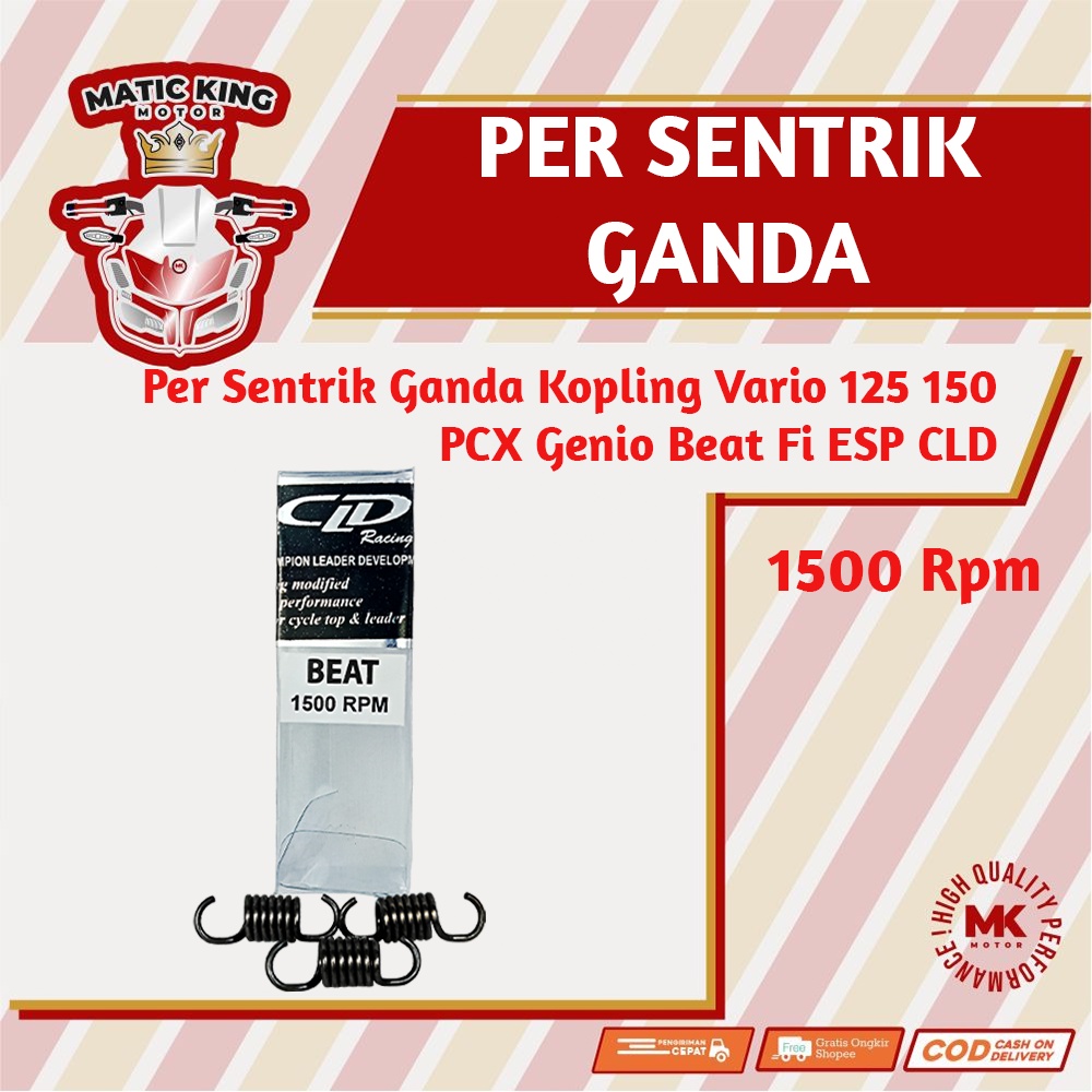 Per Kampas Ganda Kopling Vario 150 125 PCX Genio Beat Fi ESP Nmax Mio M3 Lexi Aerox CLD 1500 RPM