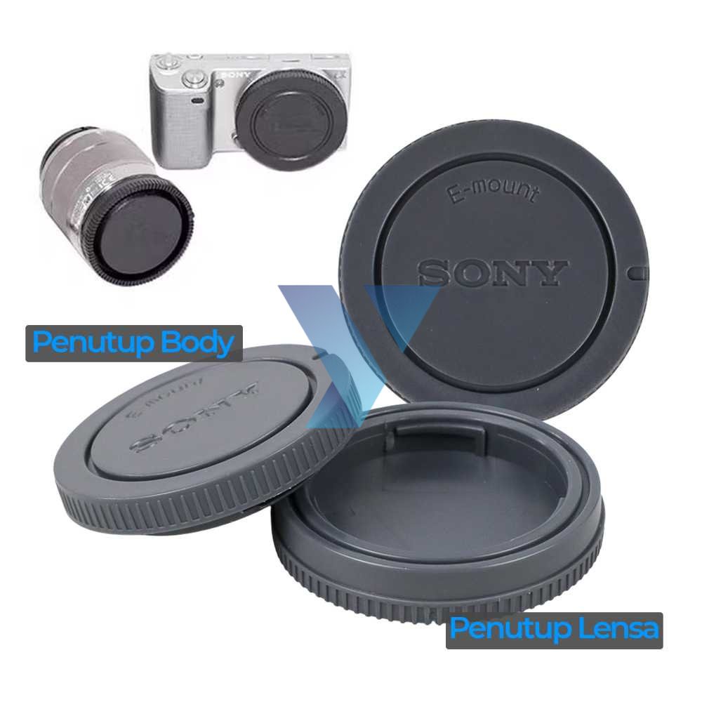 Penutup Body Lensa Kamera Sony NEX-A7 A7M2 A7S A7R a6000 (With Logo) ( Al-Yusi )