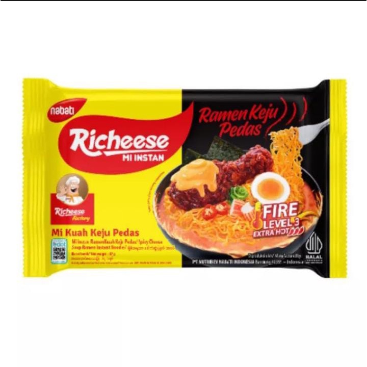 

Mie richeese mie kuah ramen keju level 3 / mie richeese level 3 / ramen keju richeese