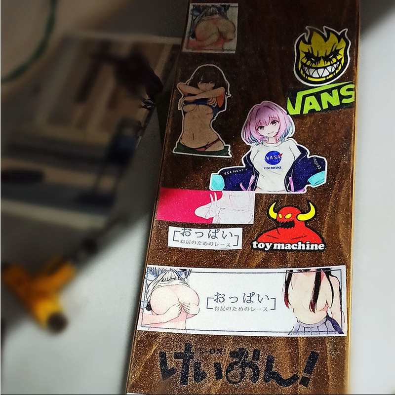 JDM Dua-Dimensi Lolli Beauty Girl Sticker Kaca Depan Penutup Tangki Bahan Bakar Tubuh Kartun Decal Sepeda Motor Skuter Mobil Scratch Cover Stiker Decals