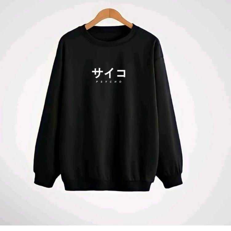Best Product Sweater Crewneck PSYCHO pria wanita//japan