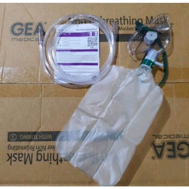 Masker Oksigen Non Rebreathing Dewasa GEA