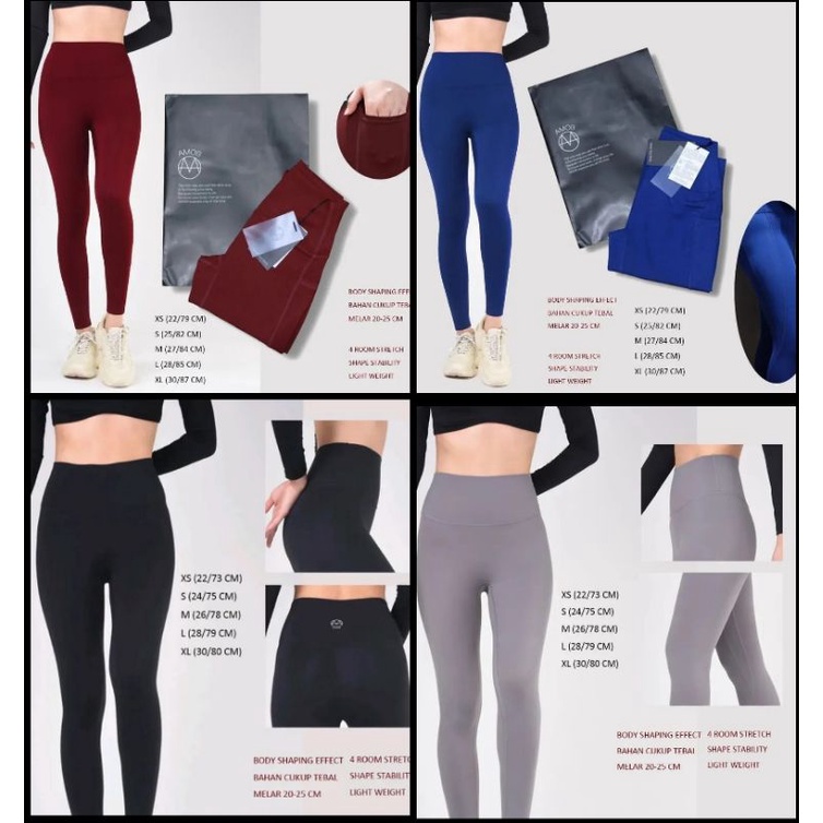 AMOB Active highwaist body shaper pocket legging (original Korean Brand) NO PAPERBAG