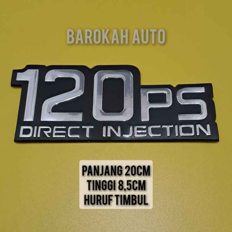 ps120 tulisan emblem 120ps mobil truck ps