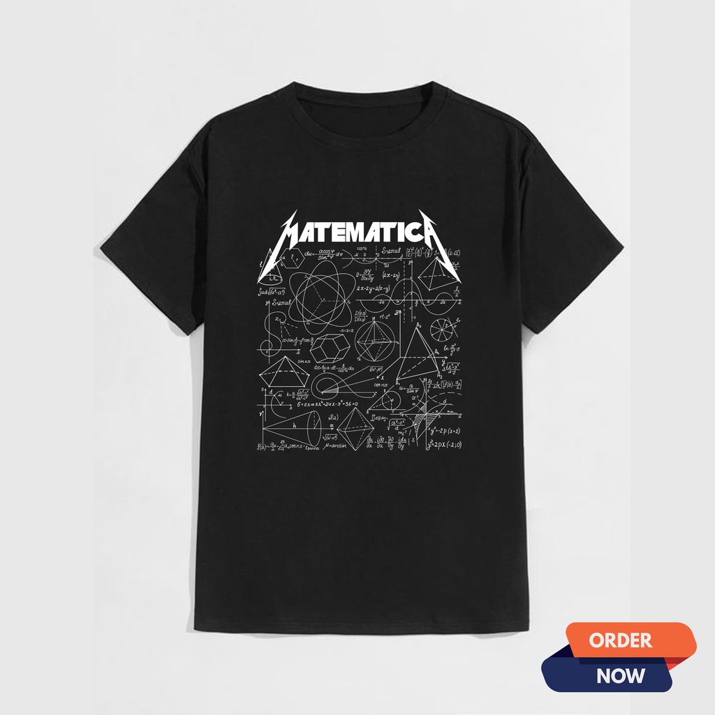 T-SHIRT METALLICA MATEMATIKA PLESETAN KAOS BAJU DISTRO