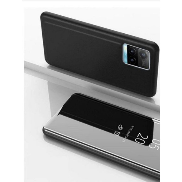 Vivo Y21 Y21s Y33 Mirror Flip Cover Standing Kaca Mirror Flip Case