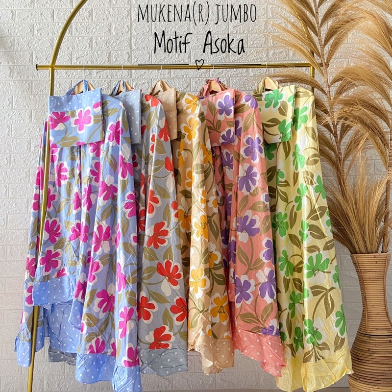 Mukena Rayon Bali Rampel Jumbo