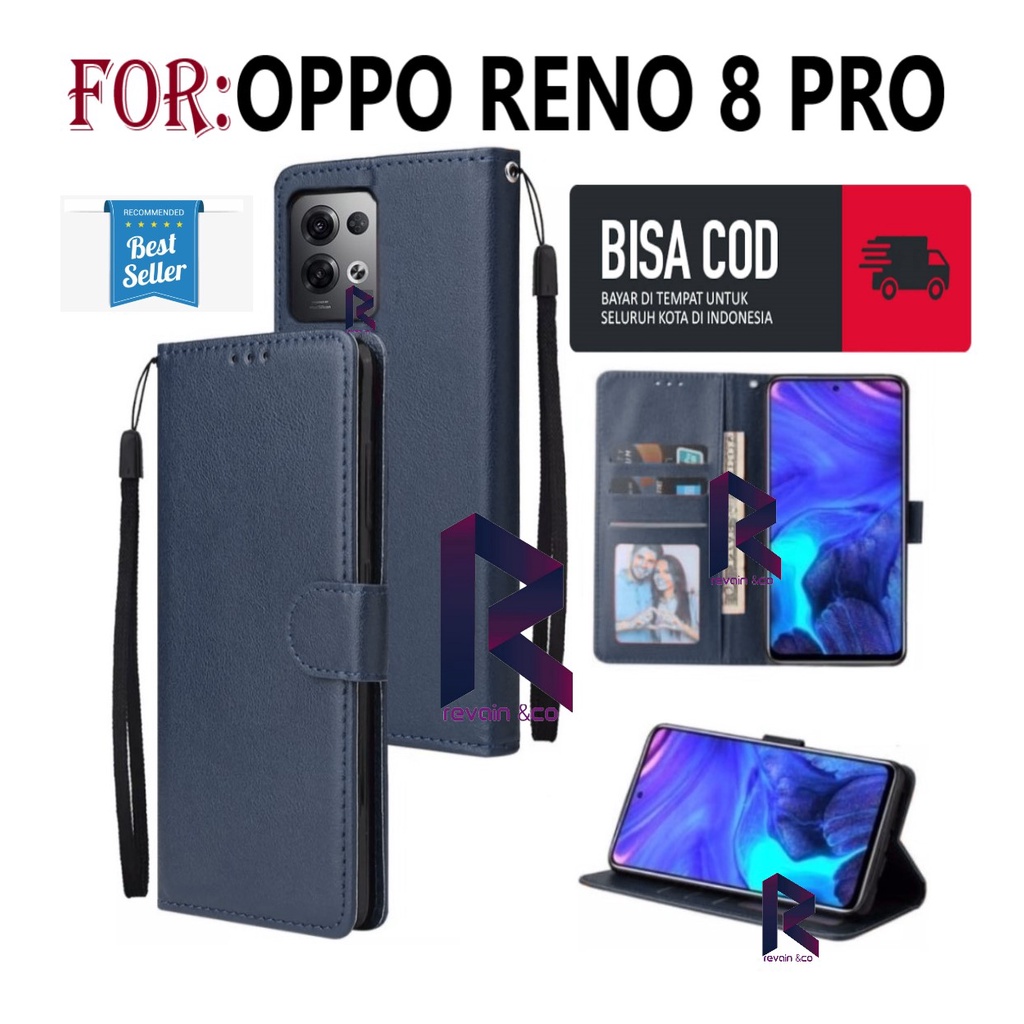 FLIP COVER OPPO RENO 8 PRO FLIP WALLET LEATHER KULIT PREMIUM SARUNG BUKA TUTUP FLIP CASE OPPO RENO 8 PRO