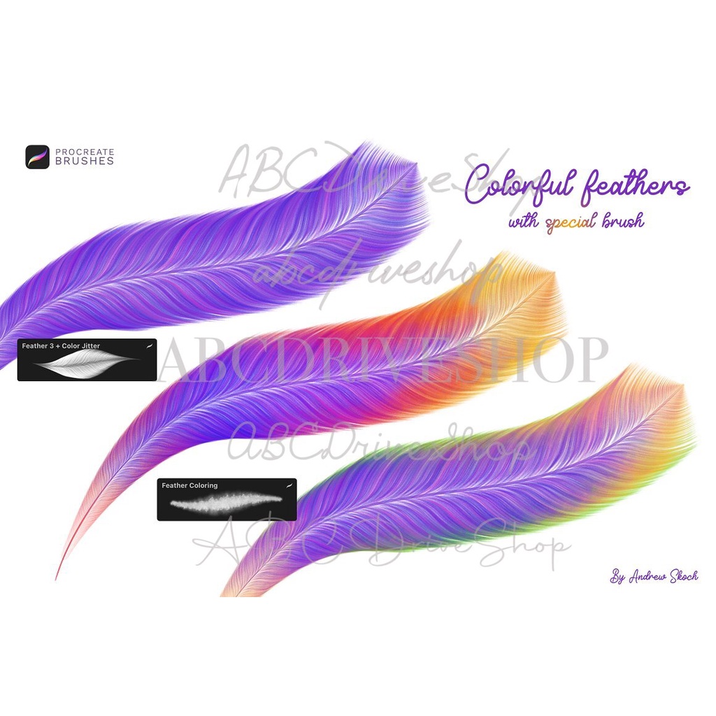 Procreate Brush - Feathers Procreate Brushes