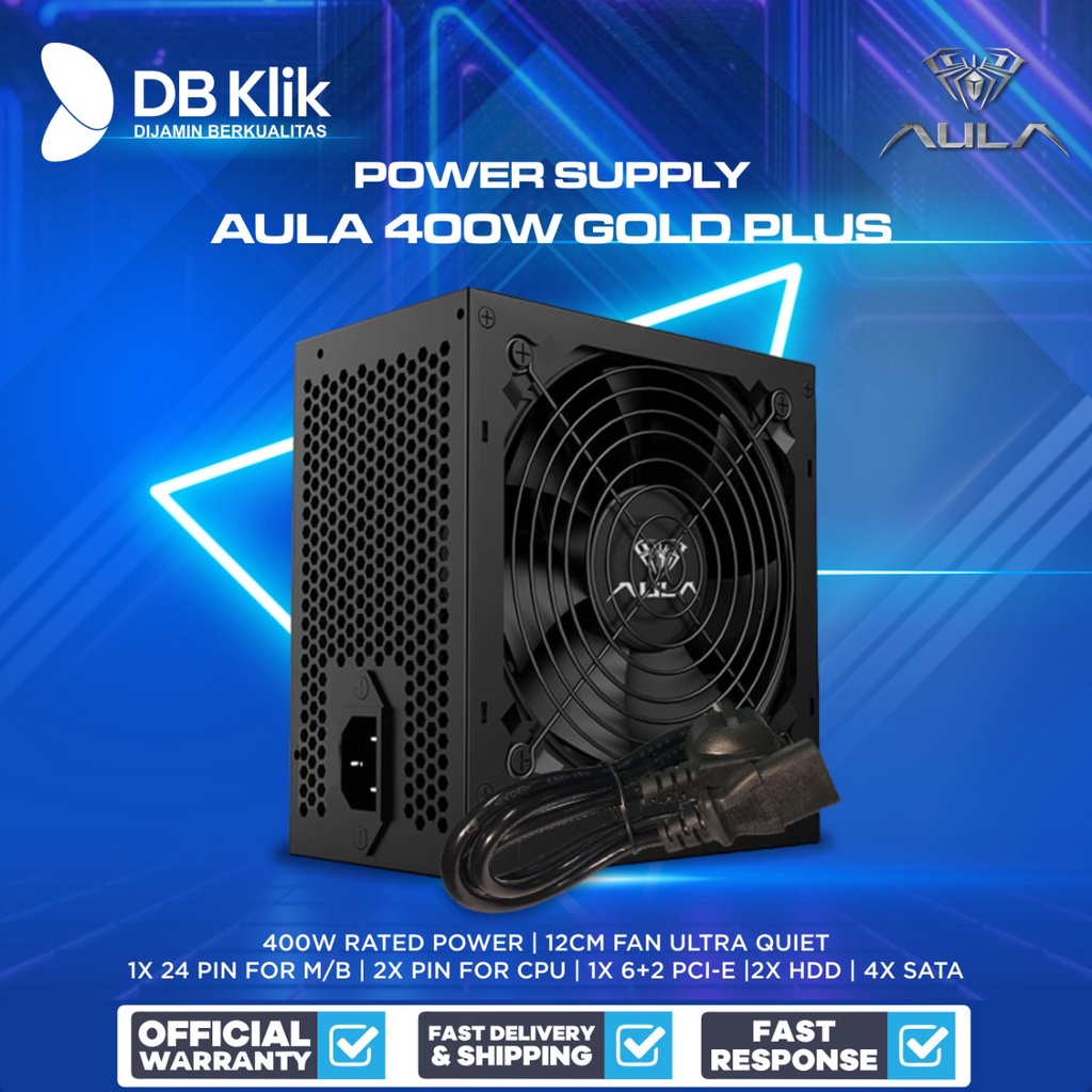 Power Supply AULA 400W Gold Plus - Power Supply AULA 400W PSU RX01