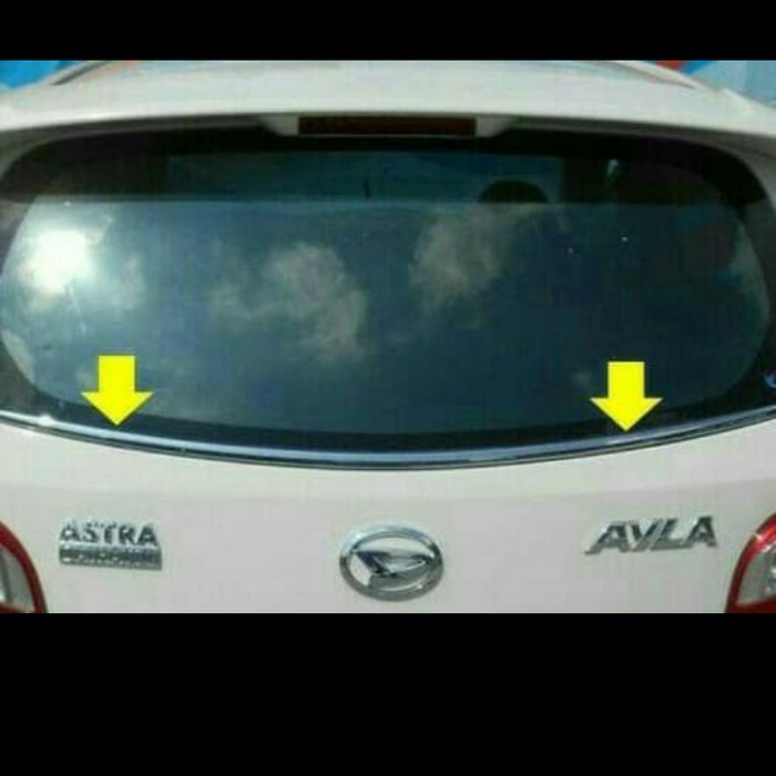 [BAYAR DIRUMAH] List Kaca Belakang Agya Ayla / Perlengkapan Variasi Mobil Murah / Aksesoris Eksterio