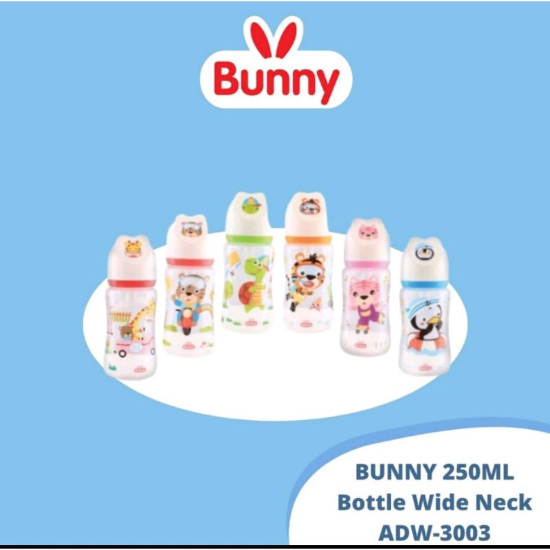 Lustybunny ADW1503 &amp; ADW3003 Bottle Susu Wide Neck 125ml &amp; 250ml