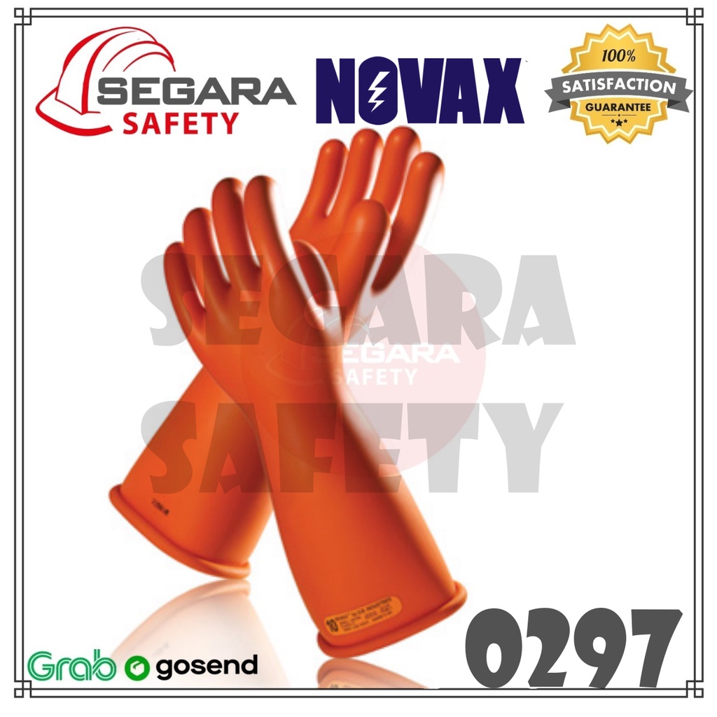 Sarung tangan listrik 10.000 volt class 1 NOVAX 0297