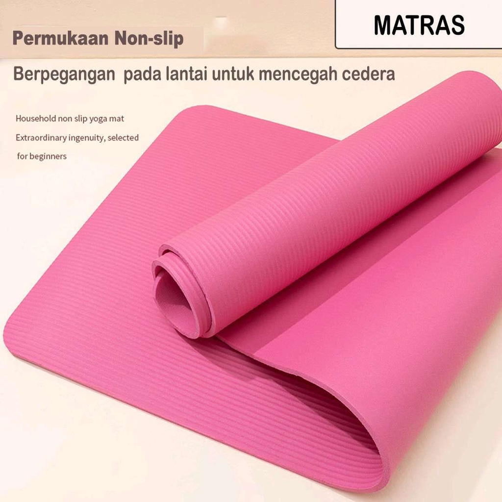 Matras Yoga Mat Anti Slip Matras Olahraga Sport &amp; Pilates Mat | Gym Mat