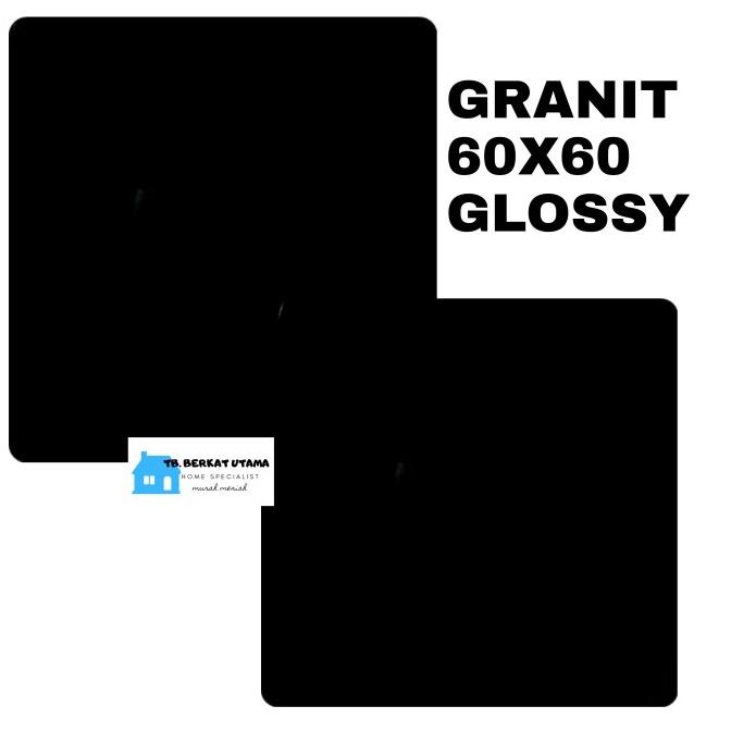 GRANIT LANTAI 60x60 HITAM GLOSSY-GRANIT RUANGAN-GRANIT BLACK