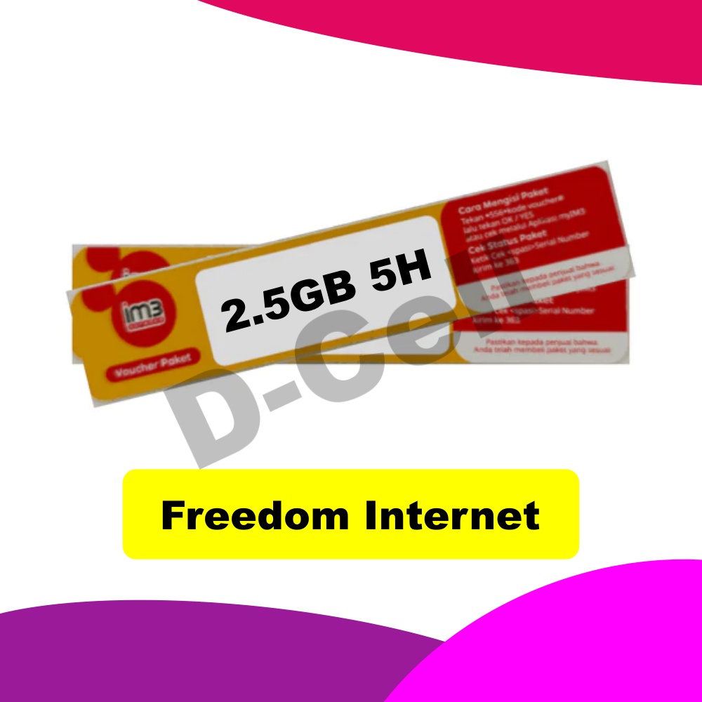 Voucher Indosat 2.5GB 5Hari Sumatera