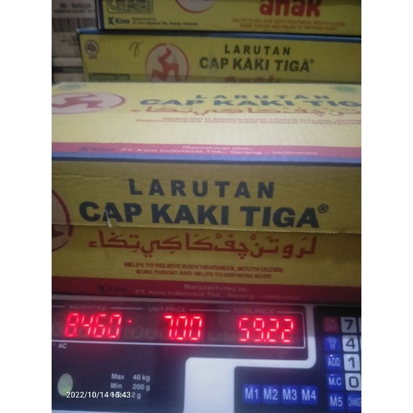 larutan kaki tiga dewasa kaleng 320ml, isi 24,per karton.