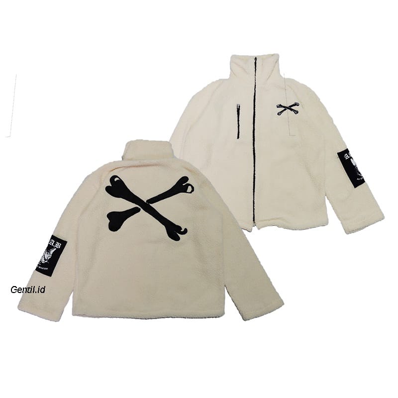 POSEIDON Sherpa Jaket SKULL PUTIH Keren