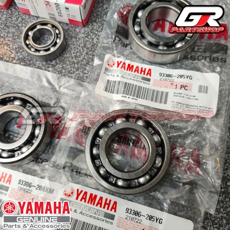 BEARING MADE IN JAPAN SET KRUK AS RASIO F1ZR FORCE 1 SIGMA CHAMP ALFA ORI YGP F1 FORCEONE FORCE1 ONE FIZR FIZ F1Z R CRANKSHAFT BANDUL BERING KLAHER LAHER LAHAR LAKER GIR GEAR ORIGINAL YAMAHA