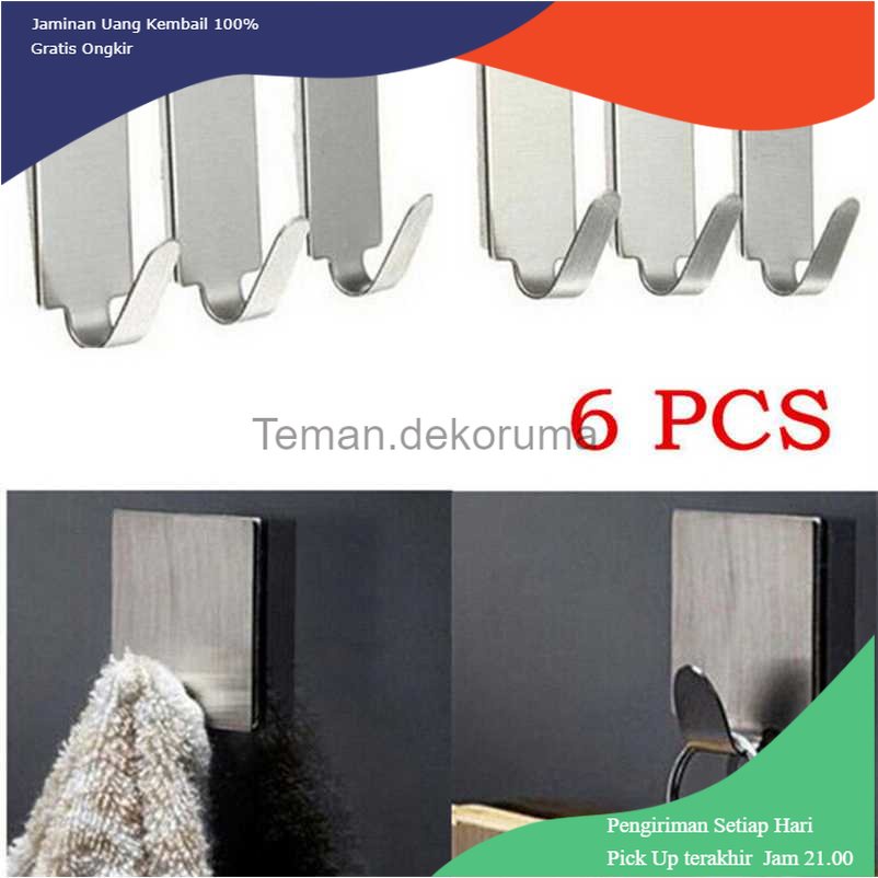 TD - DAP Taffware Gantungan Serba Guna Adhesive 6 PCS - DWC13F