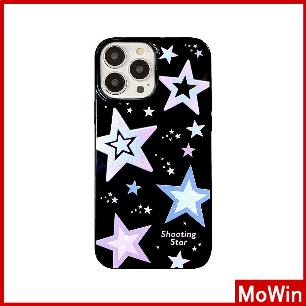 For iPhone 14 Pro Max iPhone Case Soft Case TPU Black Glossy Candy Shell Shockproof Protection Camera Stars Cute Compatible For iPhone 13 Pro Max 12 Pro Max 11 7plus xr xs max