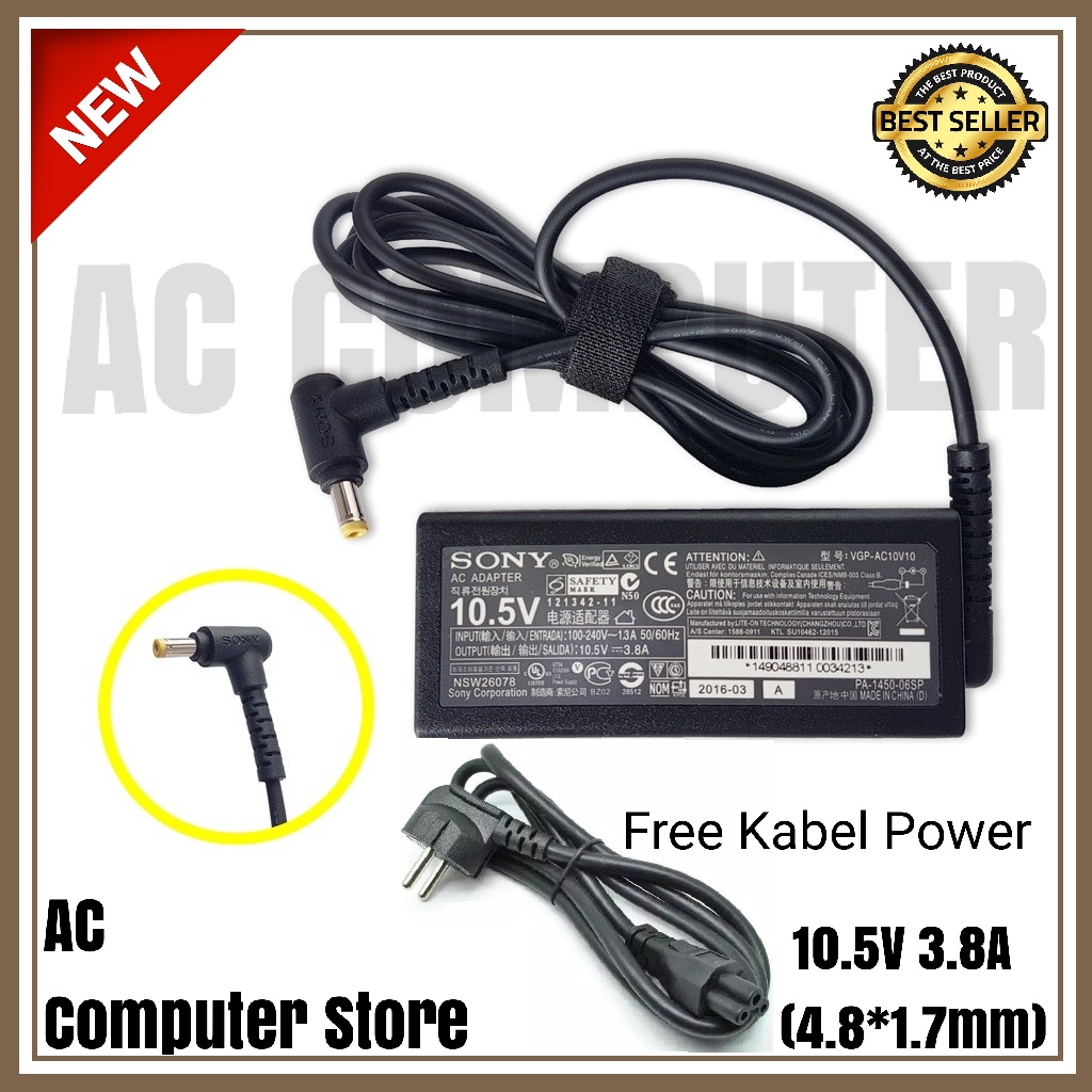 Adaptor Charger Laptop SONY VAIO Ultrabook D13215PXB Series 10.5V 3.8A