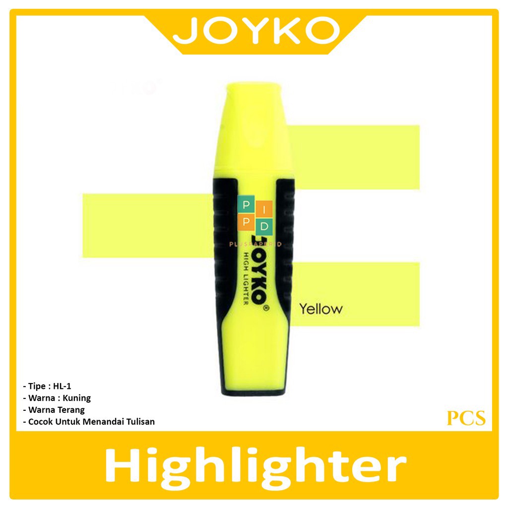 

JOYKO - Highlighter - HL-1 Warna Kuning