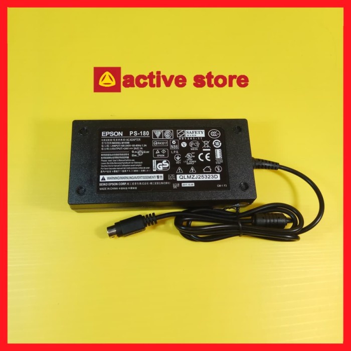 Jual Adaptor Printer Kasir Epson Ps 180 3 Pin 24v Shopee Indonesia 9585