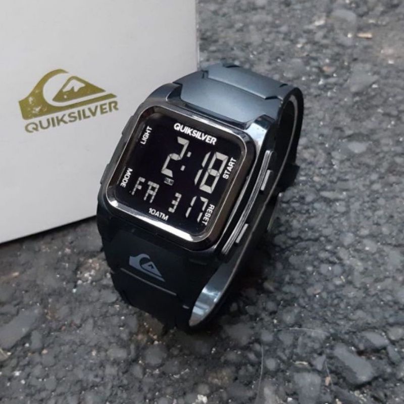 JAM TANGAN PRIA DIGITAL QUICK SILVER TALI RUBBER