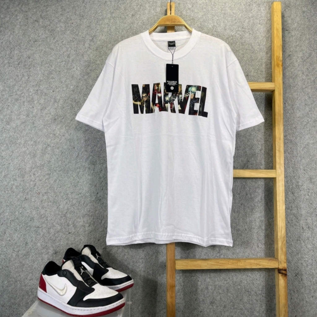 KAOS TSHIRT P&amp;B PULL&amp;BEAR MARVEL LENGAN PENDEK MIRROR FULLTAG