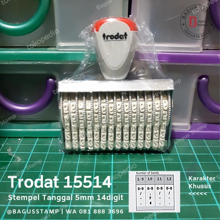 

Mantap Stempel Manual Angka 14 Digit 5Mm Trodat 15514 Berkualitas