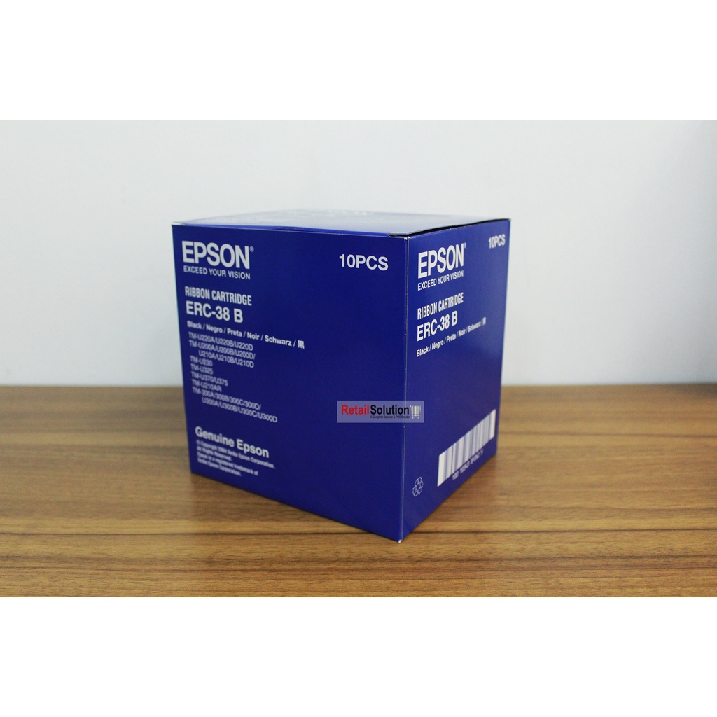 EPSON ERC-38 Black 10 PCS - Ribbon Printer TMU220 TM-U220D TM-U220B