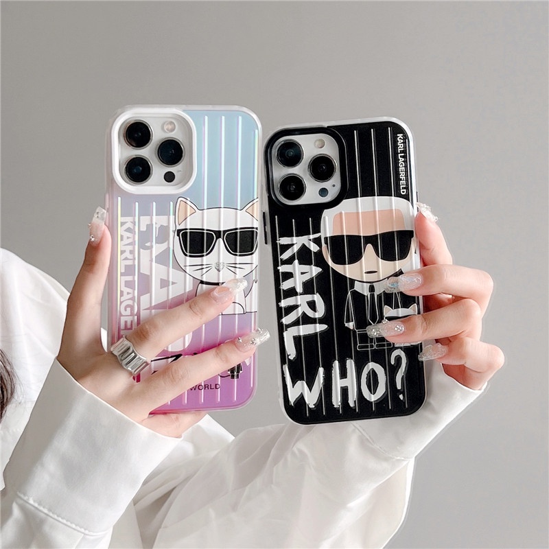 Carl Casing Soft Case IPhone 14 / 13 / 12 / 11 Pro Max Warna Laser Macaron Berkilau