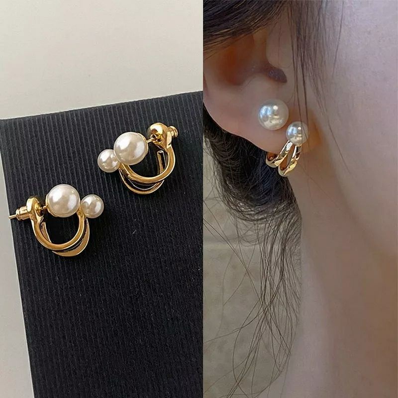 Anting Wanita Tusuk Gantung MUTIARA SIMPLE//Anting Gadis Korea Flash Sale