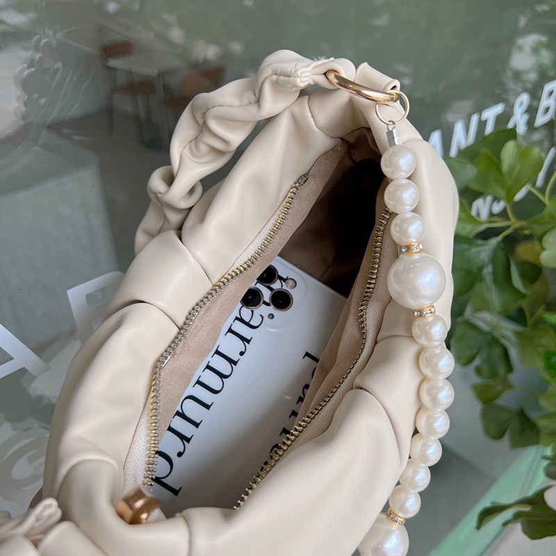 Tas Bahu Kulit Wanita Tas Hp Cewek Mini Pearl Bag GC 8538