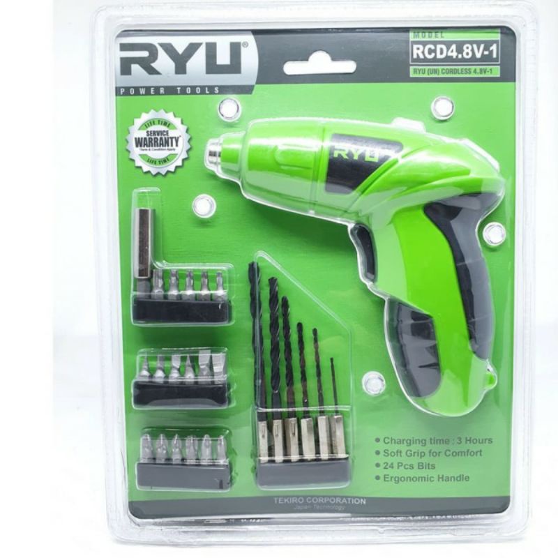 Bor Listrik Cas Mini Ryu Cordles Bor Set