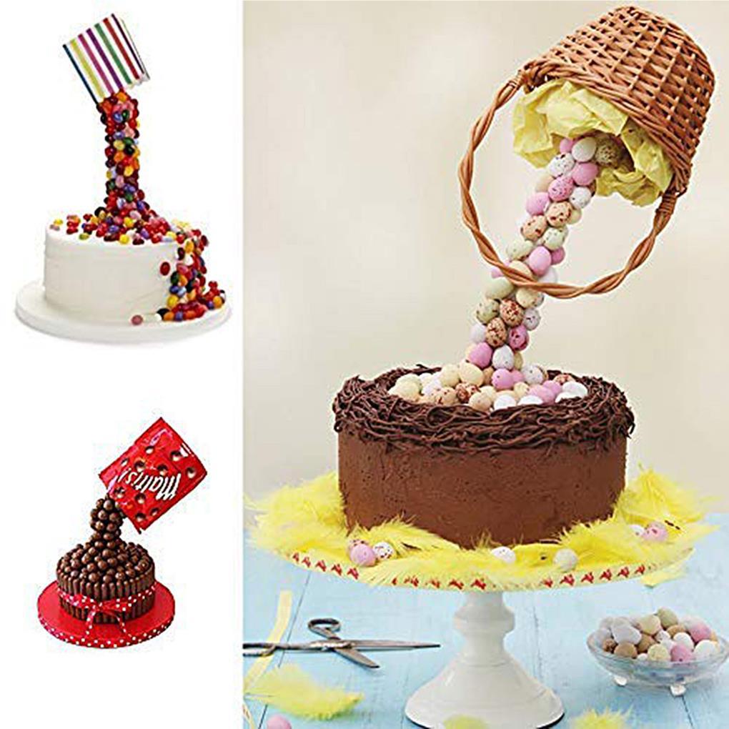 Stand Kue Anti-Gravity Rak Makanan Penutup Nyaman Kue Mendukung Alat Menghias Bingkai Menuang Rak Untuk Membuat DIY No1