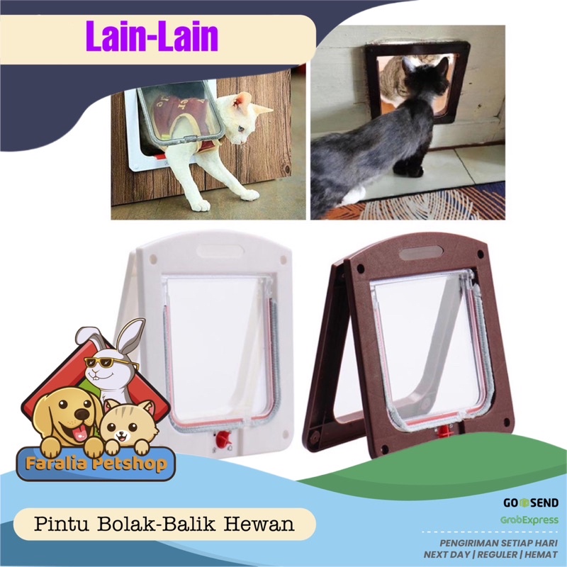 Pintu Anjing Kucing Big Cat Small Dog Medium Pet Kecil Door Flap Mate