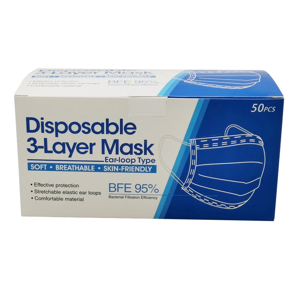 Kotak masker 3ply / kotak packingan masker 3ply / packaging masker 3ply