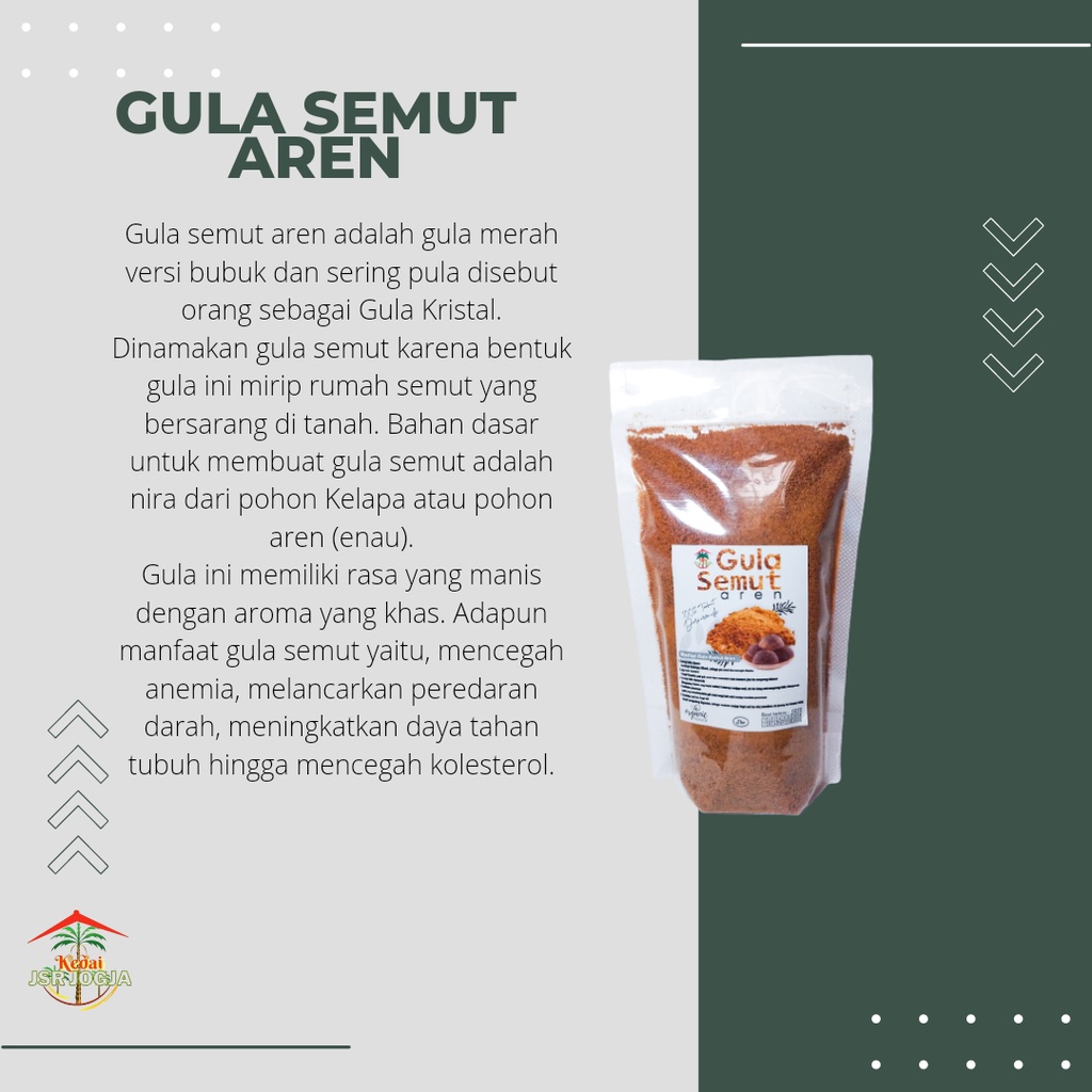 Gula aren bubuk gula semut 250gram